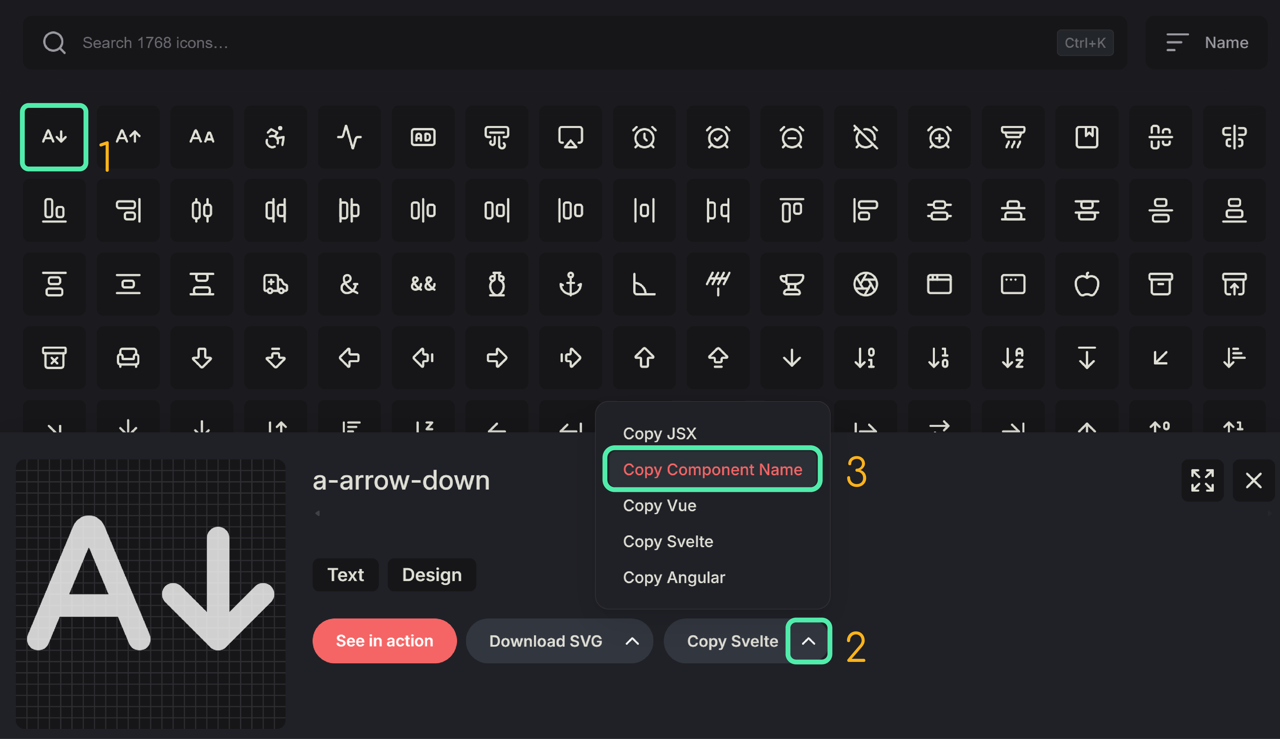 Image guide for the operations